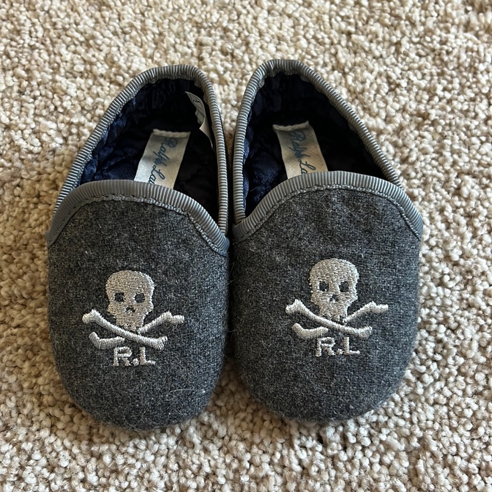 Ralph Lauren Skull Newborn Shoes